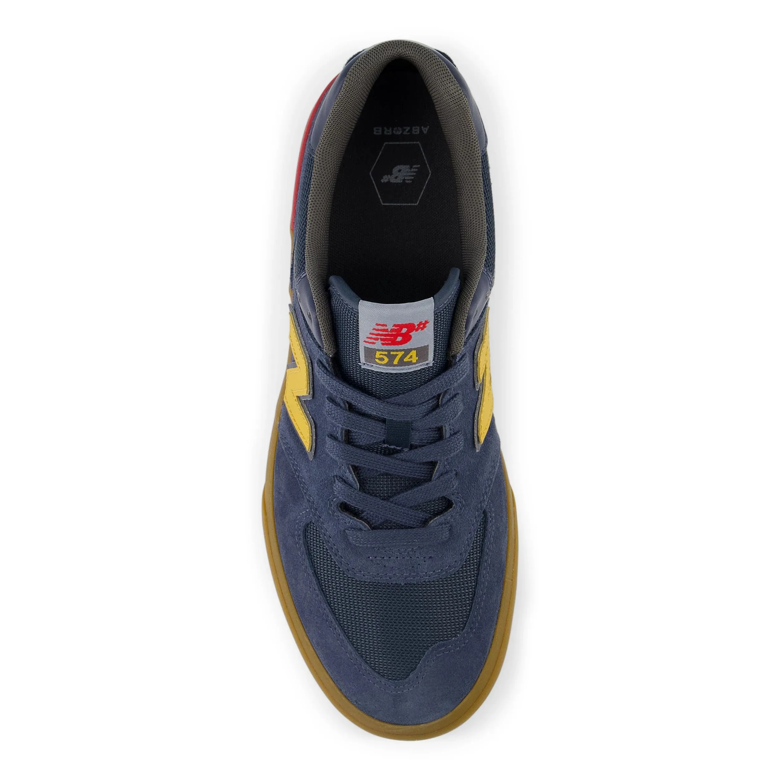 New Balance Numeric 574 Vulc Skateboard Shoe - Blue Indigo/Gum