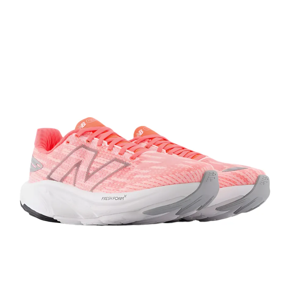 Thermoregulating No Pressure New Balance Women's Balos Running Shoes in Urgent Red/Grey Matter/Silver Metallic AW25