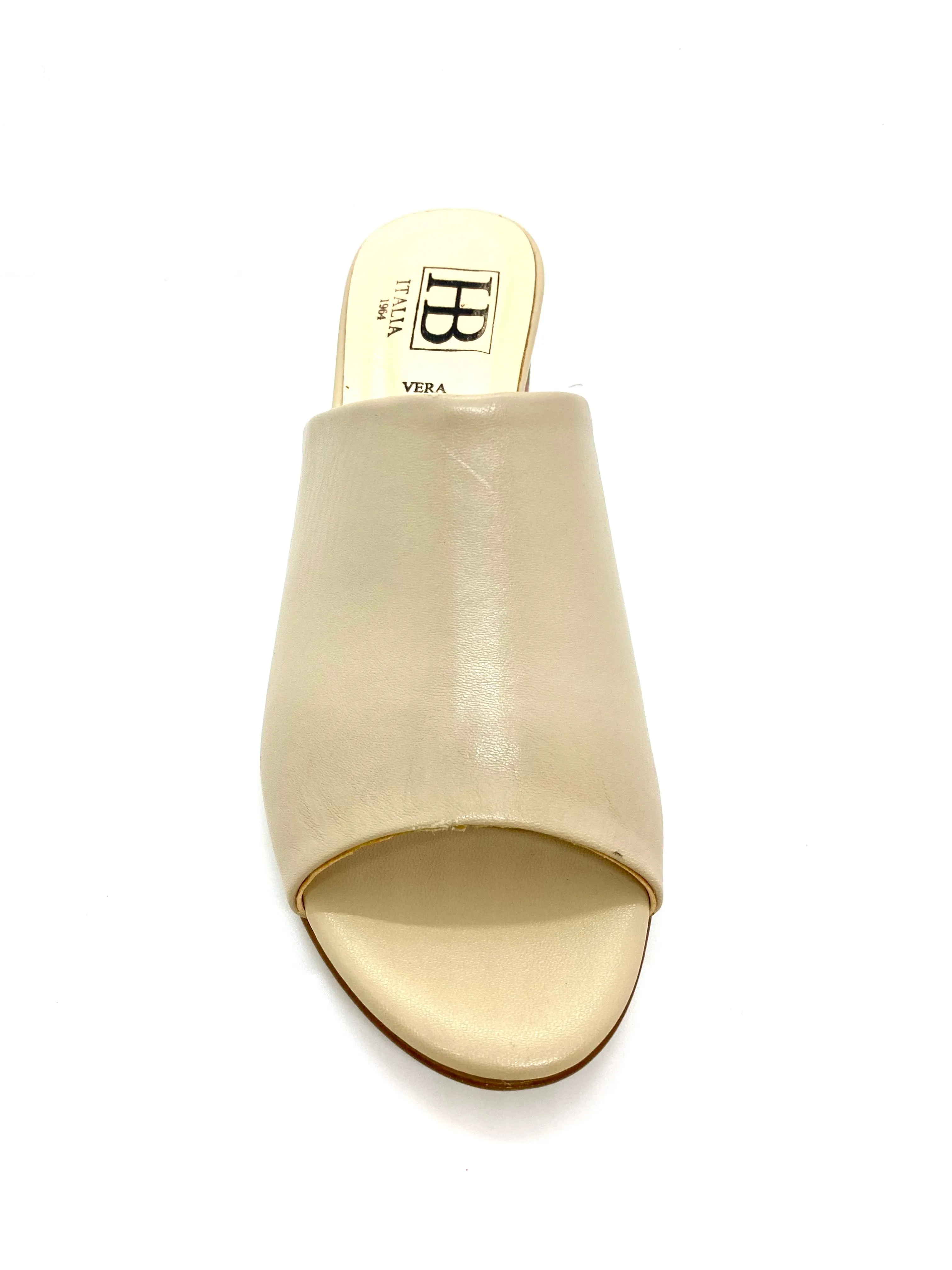 New HB Shoes Ladies Mid Heel Mule Sandal