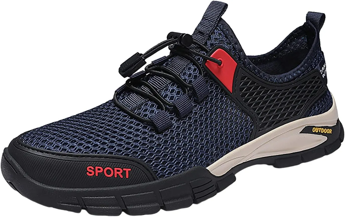 New Summer Mesh Shoes Men's Breathable Casual Shoes Sports Versatile Daily Hollow Sandals Sports Mens Sneaker Boots Water Sho