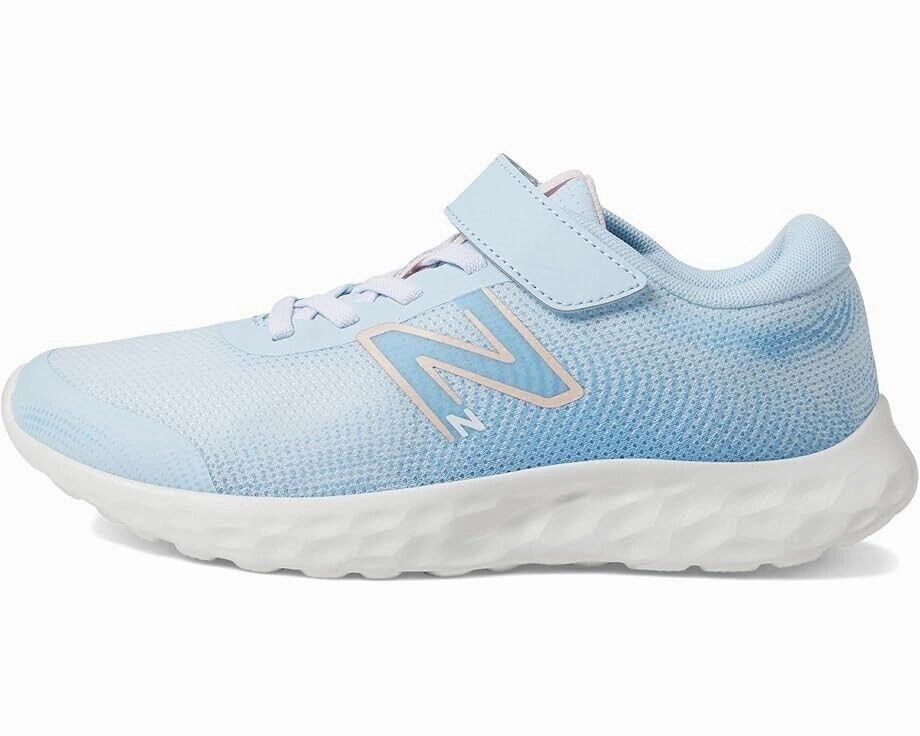 New Balance 520v8 PA520SP8 Kids Girl's US 1 Blue Bungee Lace Running Shoe FZP586 Orthotic Support