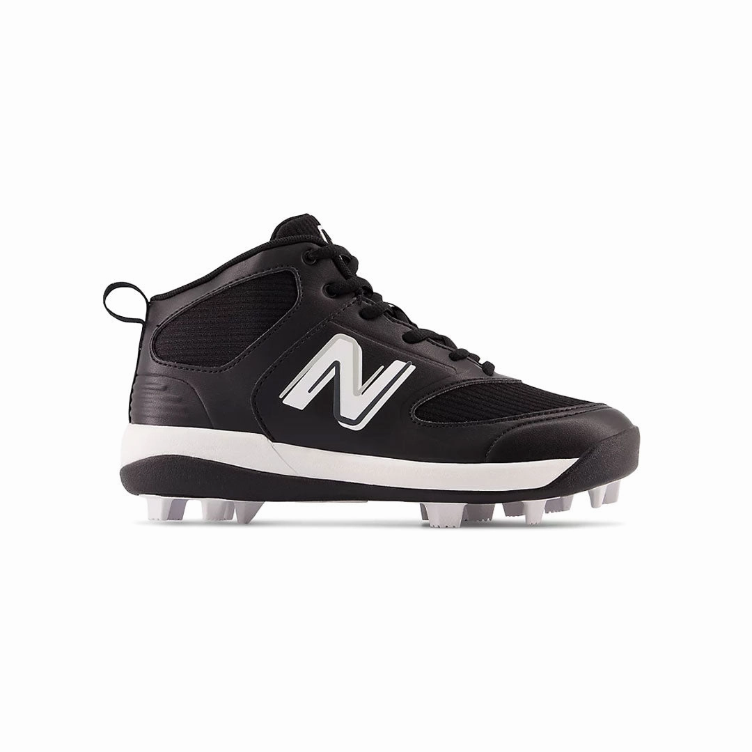 New Balance - Kids' (Preschool & Junior) 3000 v6 Rubber Molded Baseball Cleats (J3000BK6-M) Comfort arch Flex Forged Sole Design