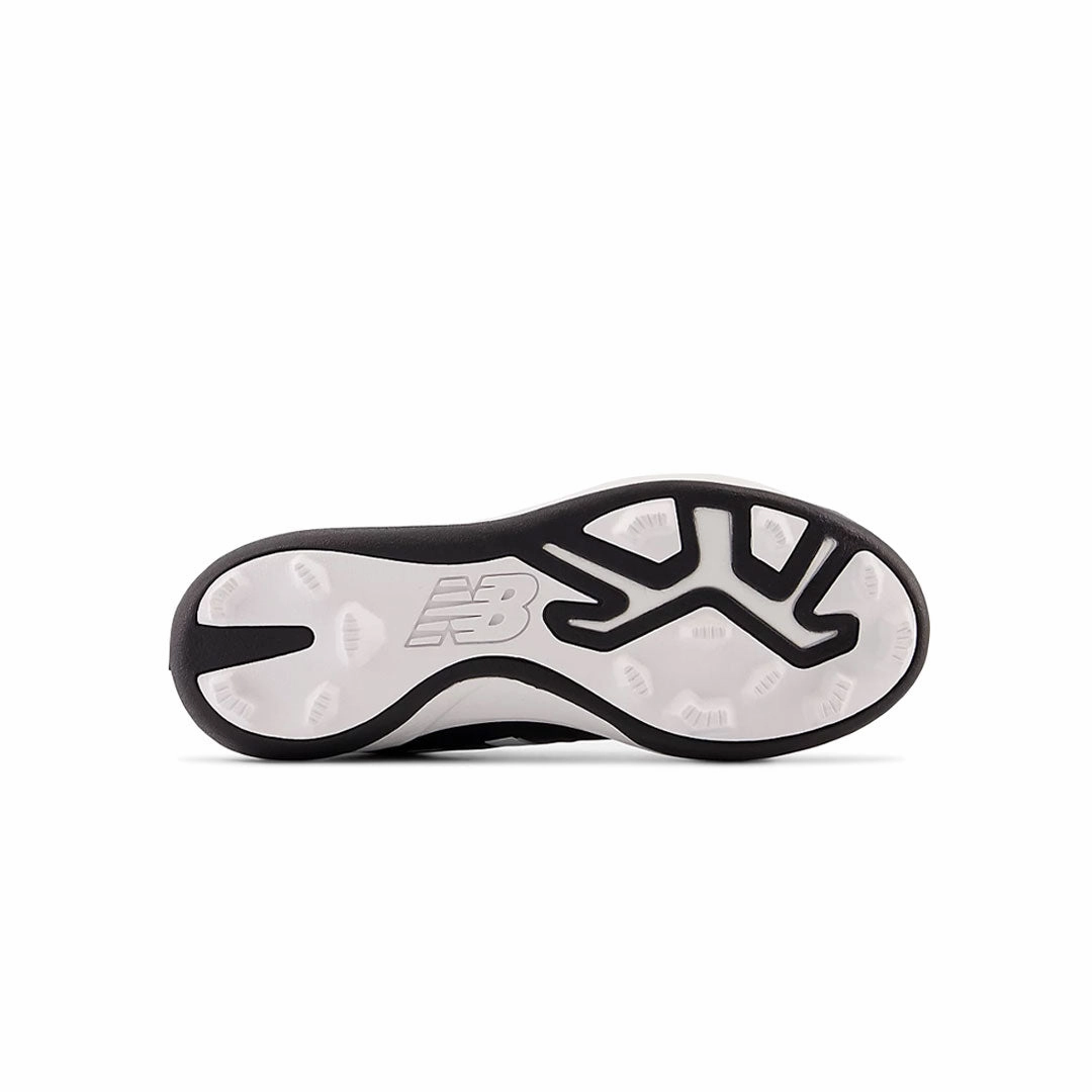 New Balance - Kids' (Preschool & Junior) 3000 v6 Rubber Molded Baseball Cleats (J3000BK6-M) Shock Vibe Minimalist Lacing
