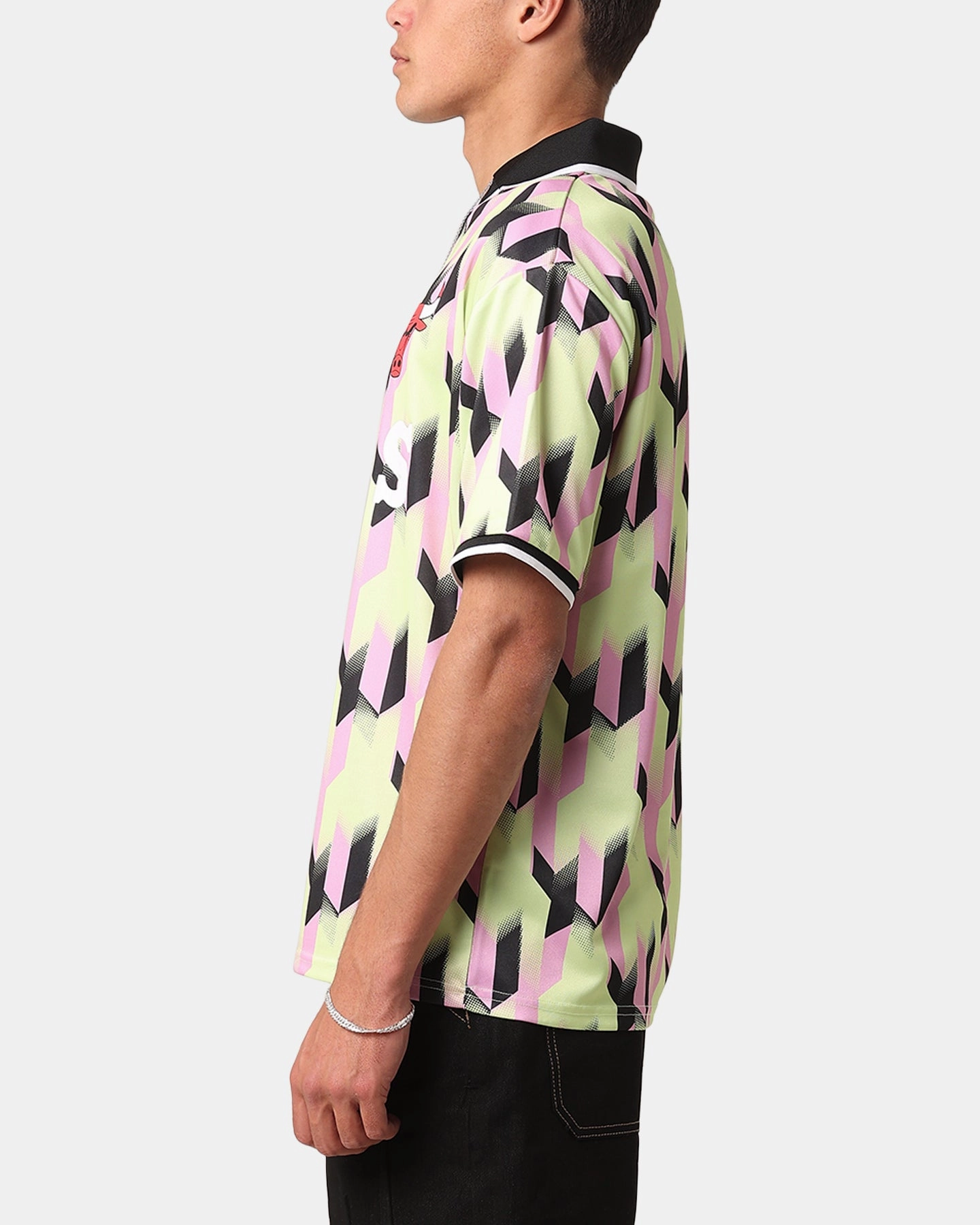 New Era Chicago Bulls NBA Soccer T-Shirt Green Pastel Flexible Drop Shoulder Cut