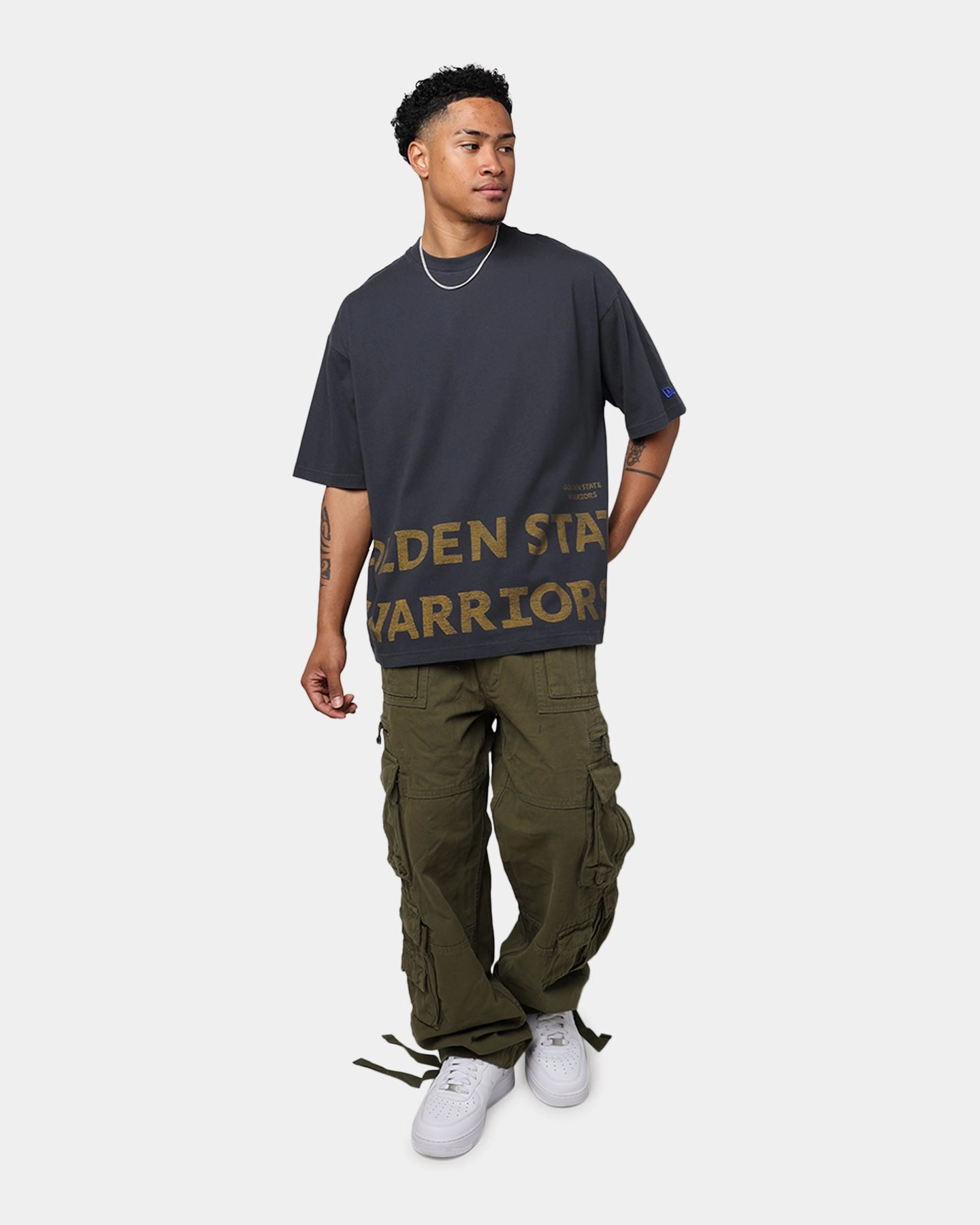 Timeless Design New Era Golden State Warriors Oversized T-Shirt Black