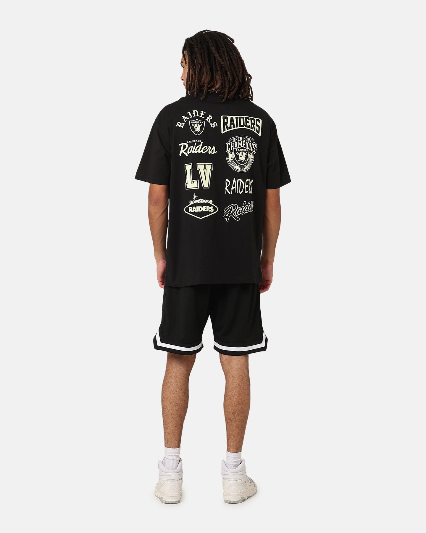 Silk combination New Era Las Vegas Raiders Oversized Glow T-Shirt Black