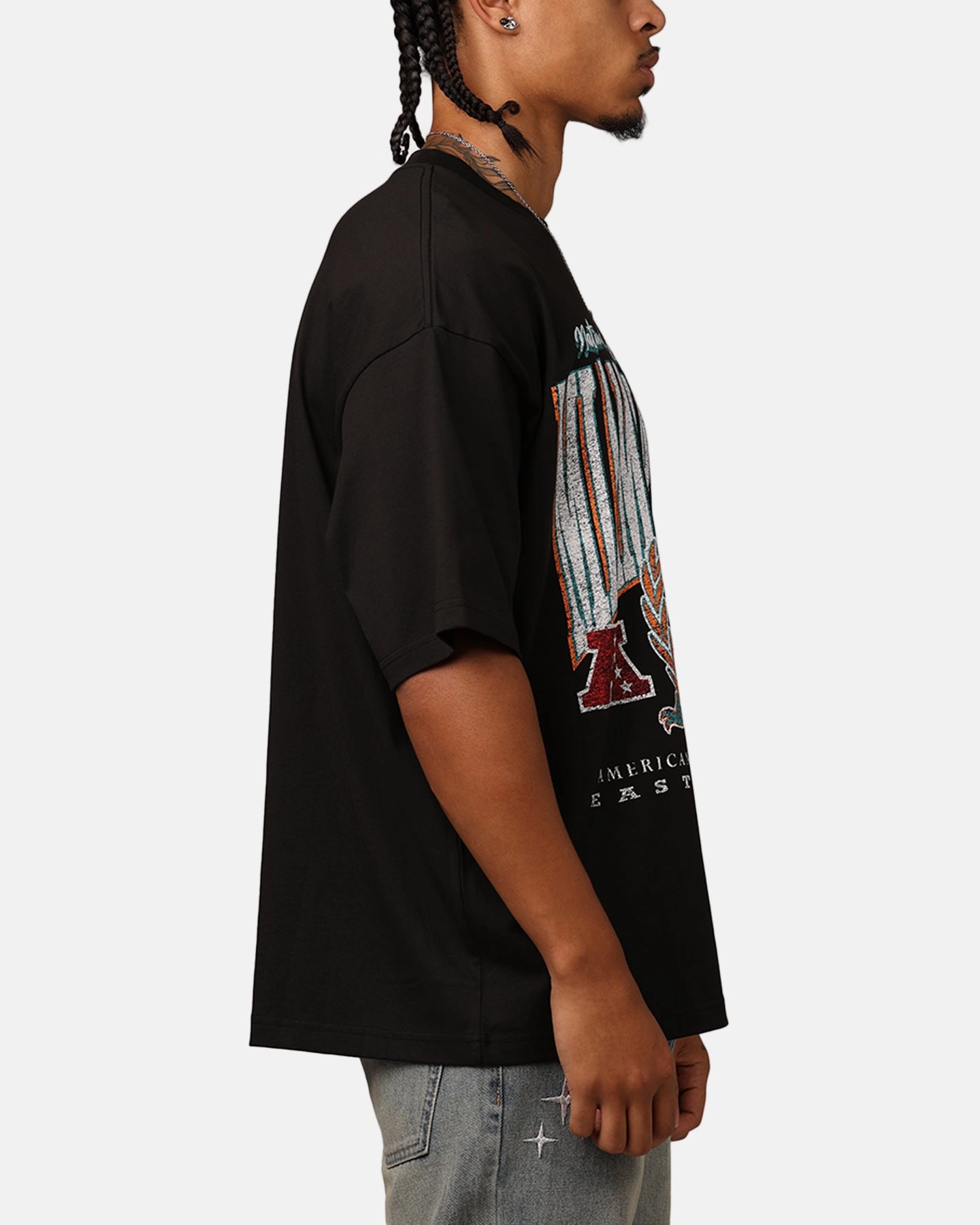 Casual Fit New Era Miami Dolphins Oversized Essentials T-Shirt Black