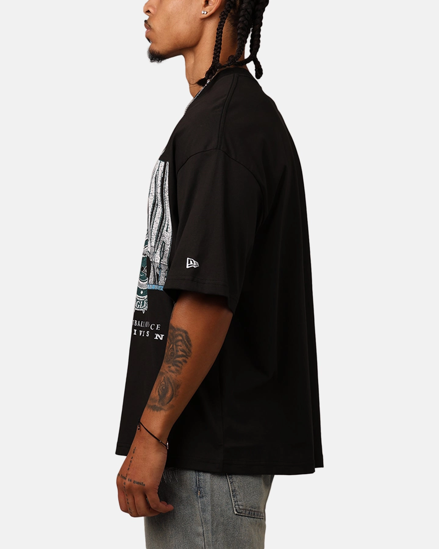 Seasonal Outfit New Era Philadelphia Eagles Oversized Essentials T-Shirt Black