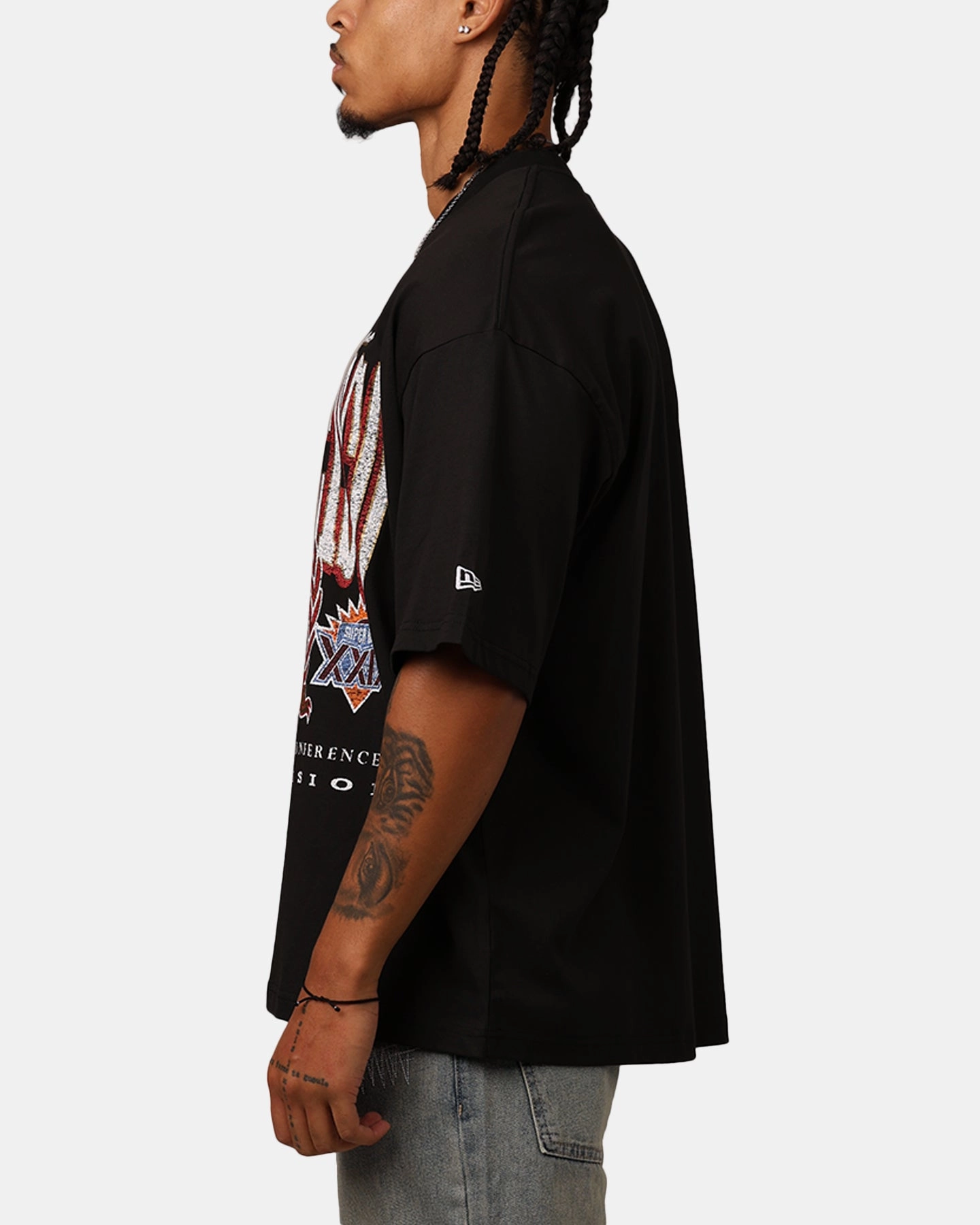 Sleep Classic Layering New Era San Francisco 49ers Oversized Essentials T-Shirt Black