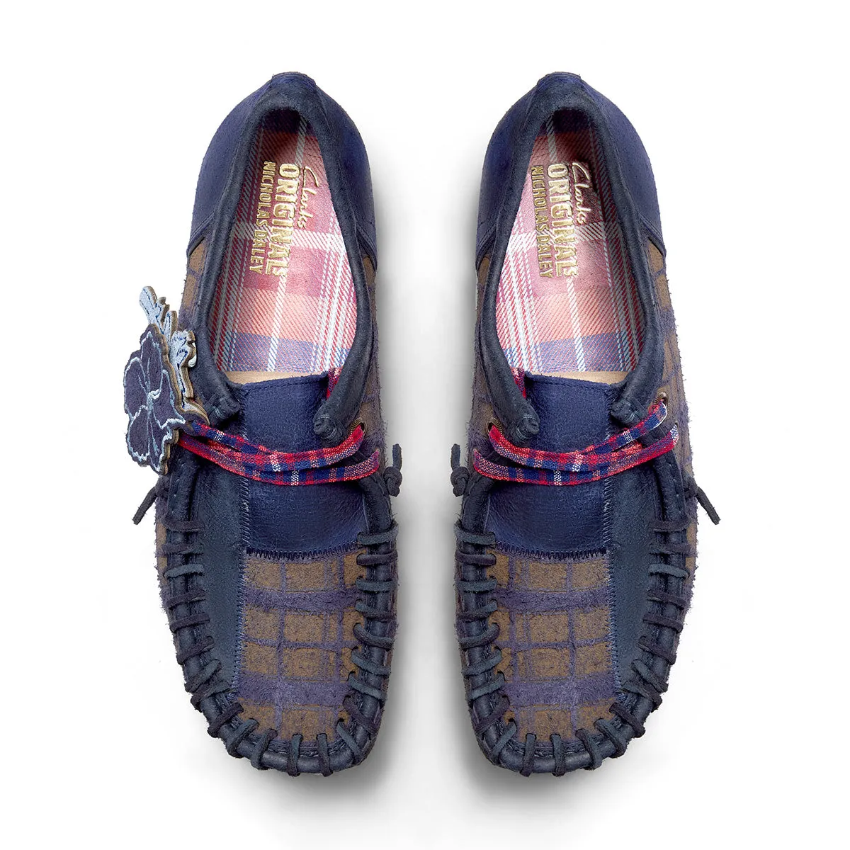Shock Support   Nicholas Daley Wallabee 'Navy Combi'
