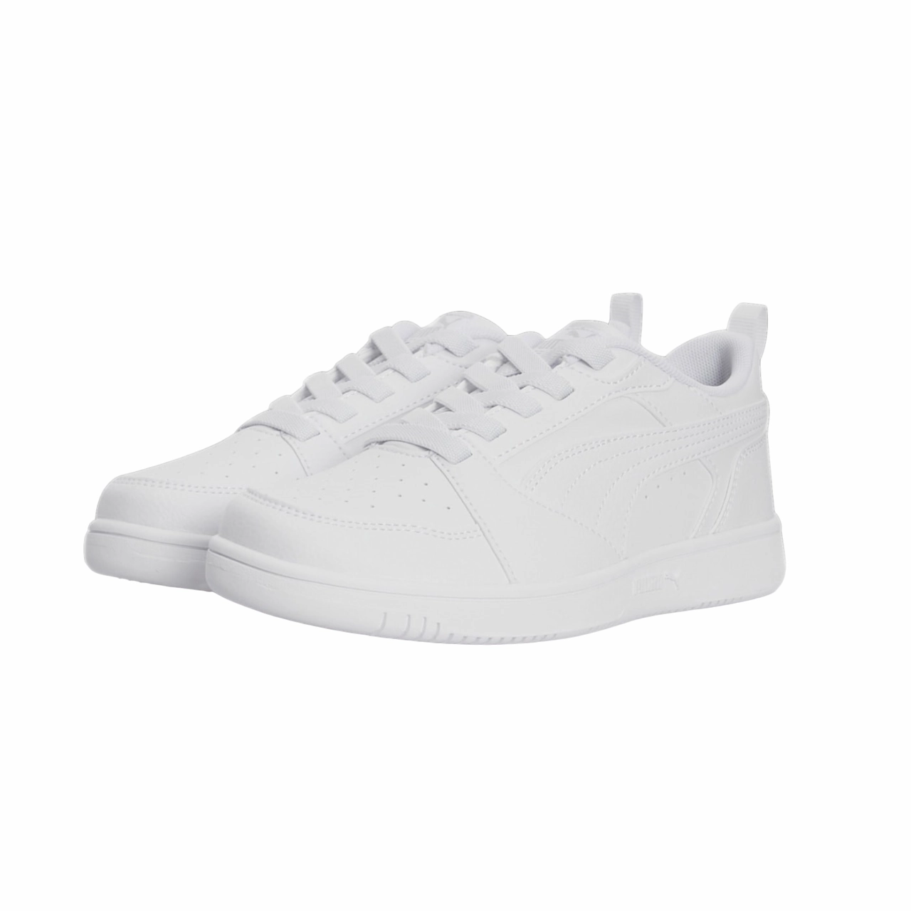 metal - surface shoes fitness gear Puma scarpa sneakers da ragazzi Rebound v6 396742-03 bianco-grigio