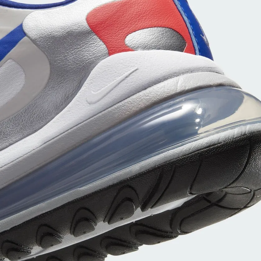 Ozone Resistant Outsole snug shoes Nike Air Max 270 React Women's White Trainers CW3094 100