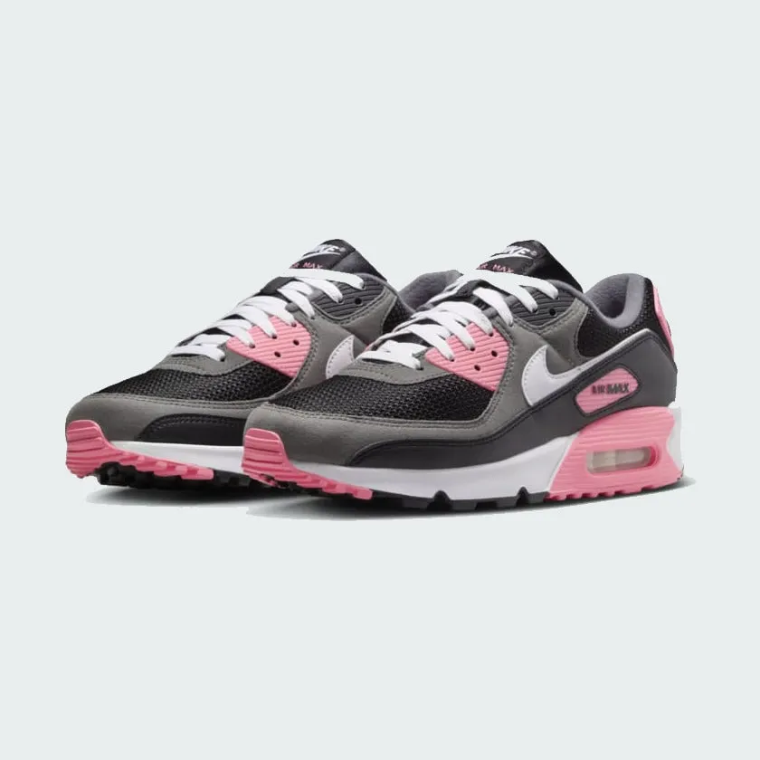 Nike Air Max 90 Men's Running Trainer Black HF9190 001 curved - last shoes park - specific shoes