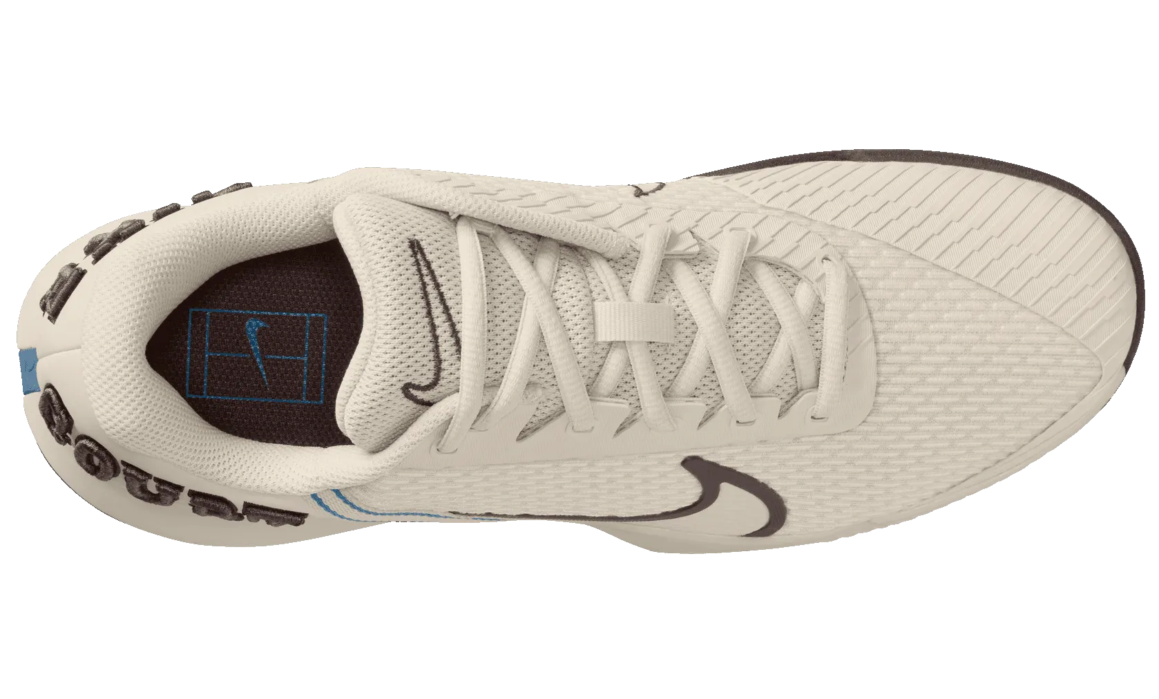 Nike Air Zoom Vapor Pro 2 HC Premium White-Brown Heritage Tennis Shoes