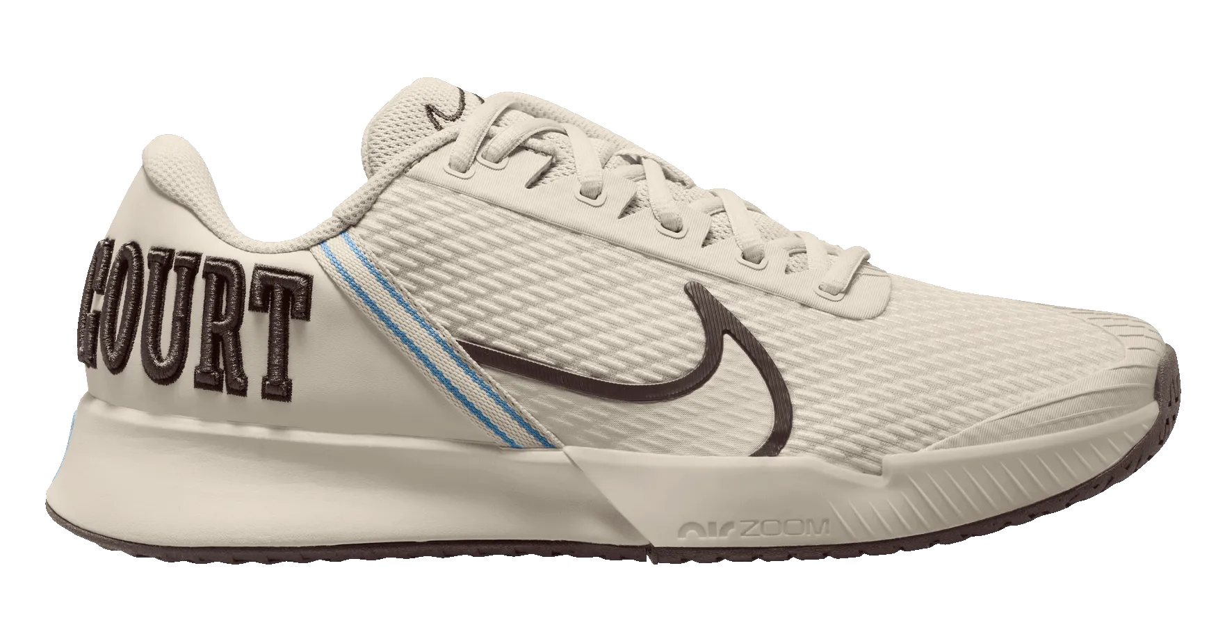 Nike Air Zoom Vapor Pro 2 HC Premium White-Brown Heritage Tennis Shoes