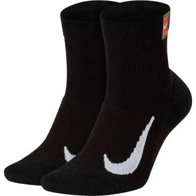 Nike Court Multiplier Max Tennis Ankle Socks in Black