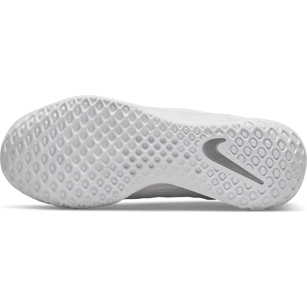 Nike Court Women's Zoom NXT Shoes in White/Metallic Silver-Grey Frog