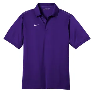 Nike Men's Court Purple Dri-FIT Short Sleeve Sport Swoosh Pique Polo