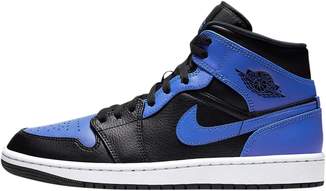 Nike Men's High-Top Sneakers Basketball Shoe, Blue Black Hyper Royal White 077, 11 US