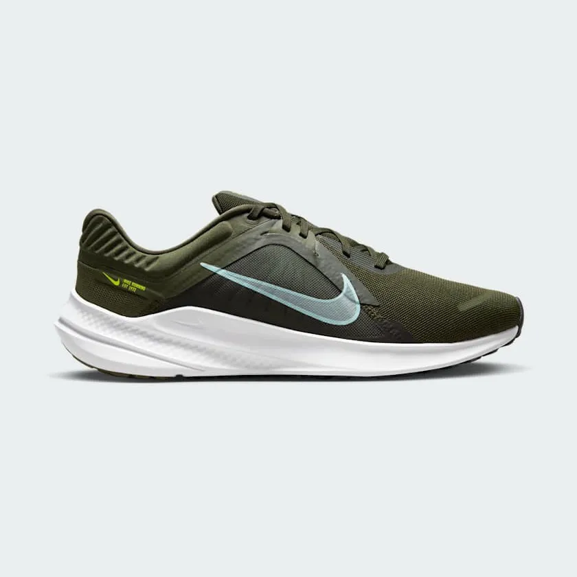 Nike Quest 5 Men's Green Running Shoes DD0204 300 Enhanced Traction Tread