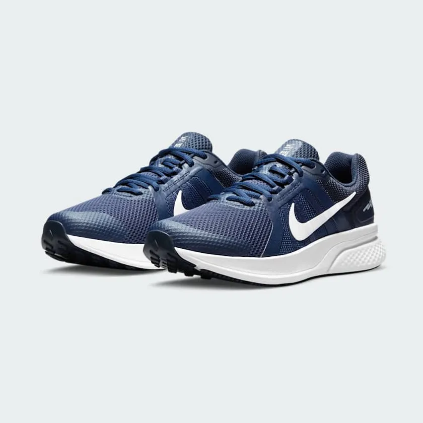 Impact Dispersion Nodes ReflectiveElements Nike Run Swift 2 Men's Navy Mesh Running Trainers CU3517 400