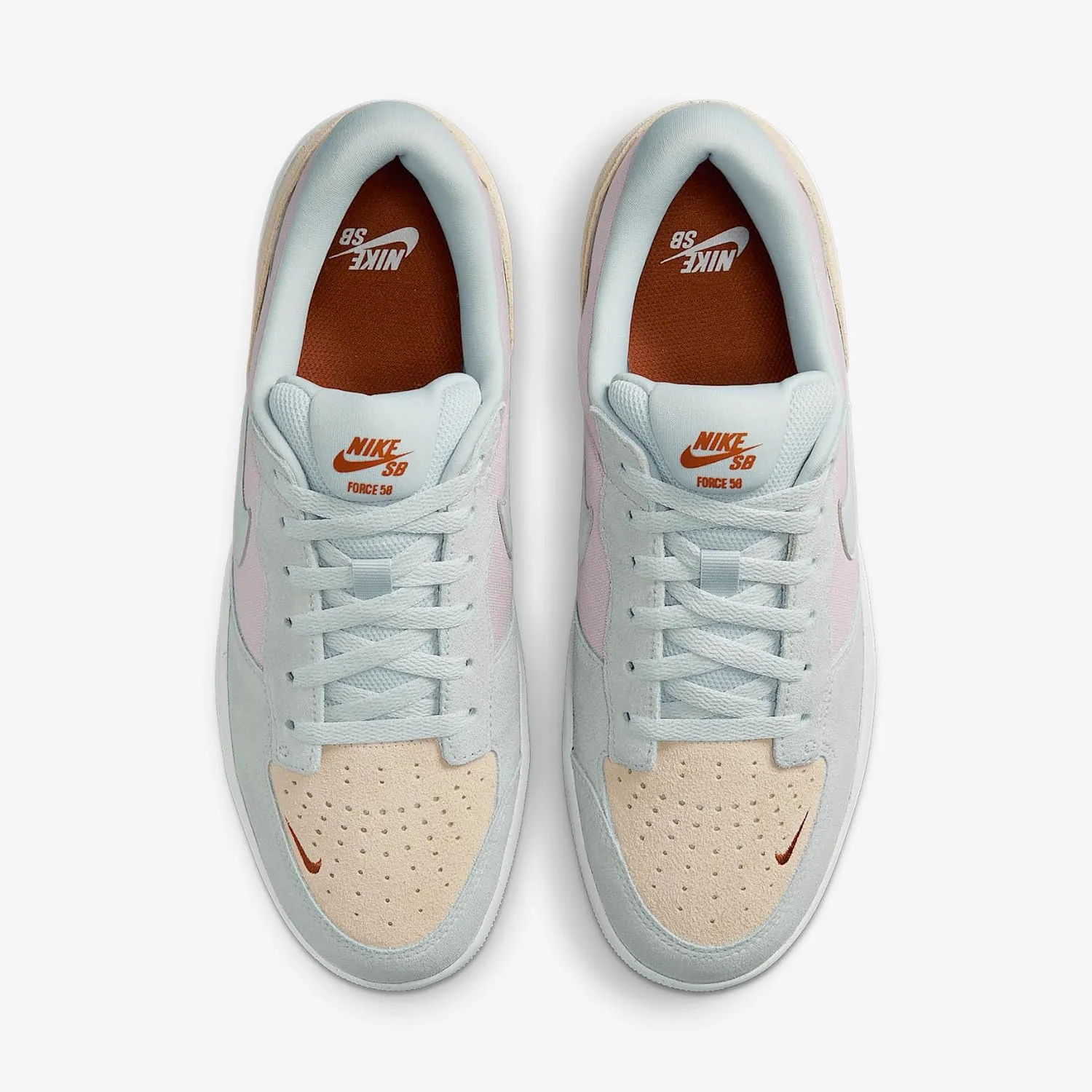Nike SB Force 58 Skate Shoes (DV5477-005, Platinum Violet/Sanddrift/Summit White/Light Silver)