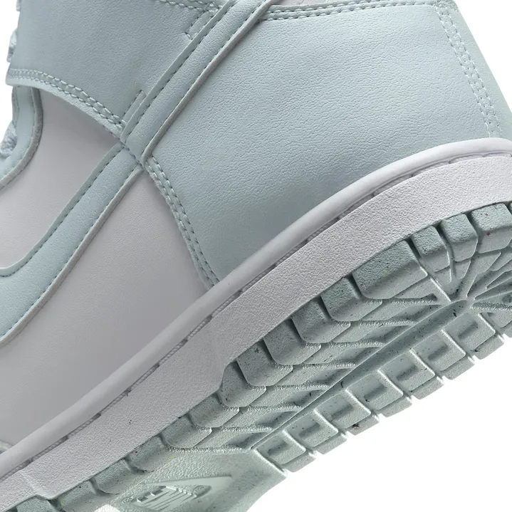 Shock Absorbing Plates Nike scarpa sneakers alta da donna Dunk High NN FV5960-100 bianco-azzurro glaciale