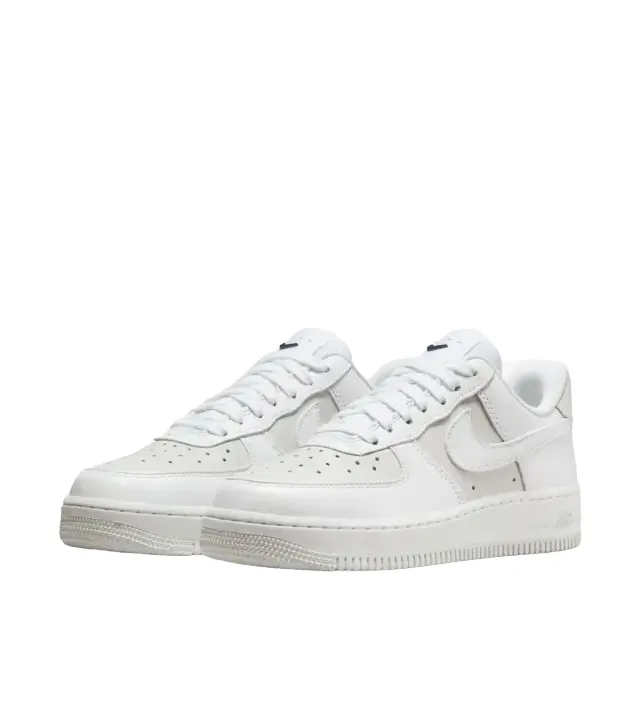 Nike scarpa sneakers da donna Air Force 1 '07 LX DZ2708 102 bianco grigio Bounce Energy Return