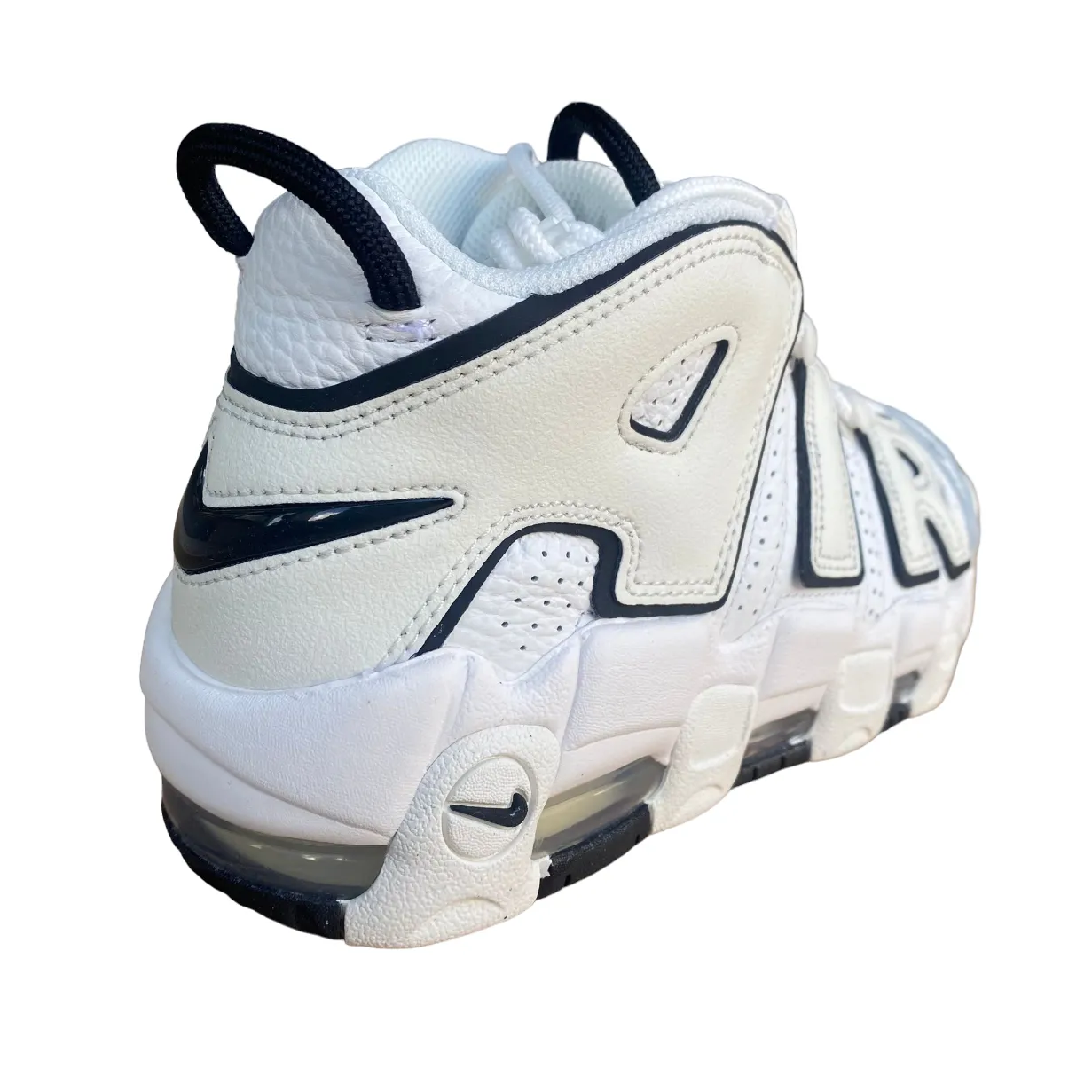 Nike scarpa sneakers da donna Air More Uptempo DO6718-100 bianco nero Rolling Gait Optimized Themed Run