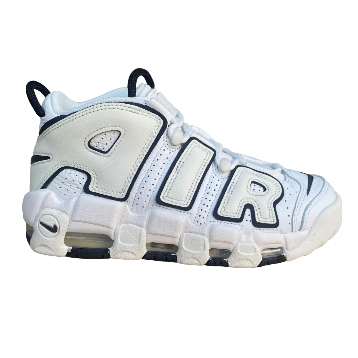 Nike scarpa sneakers da donna Air More Uptempo DO6718-100 bianco nero formal - looking running shoes