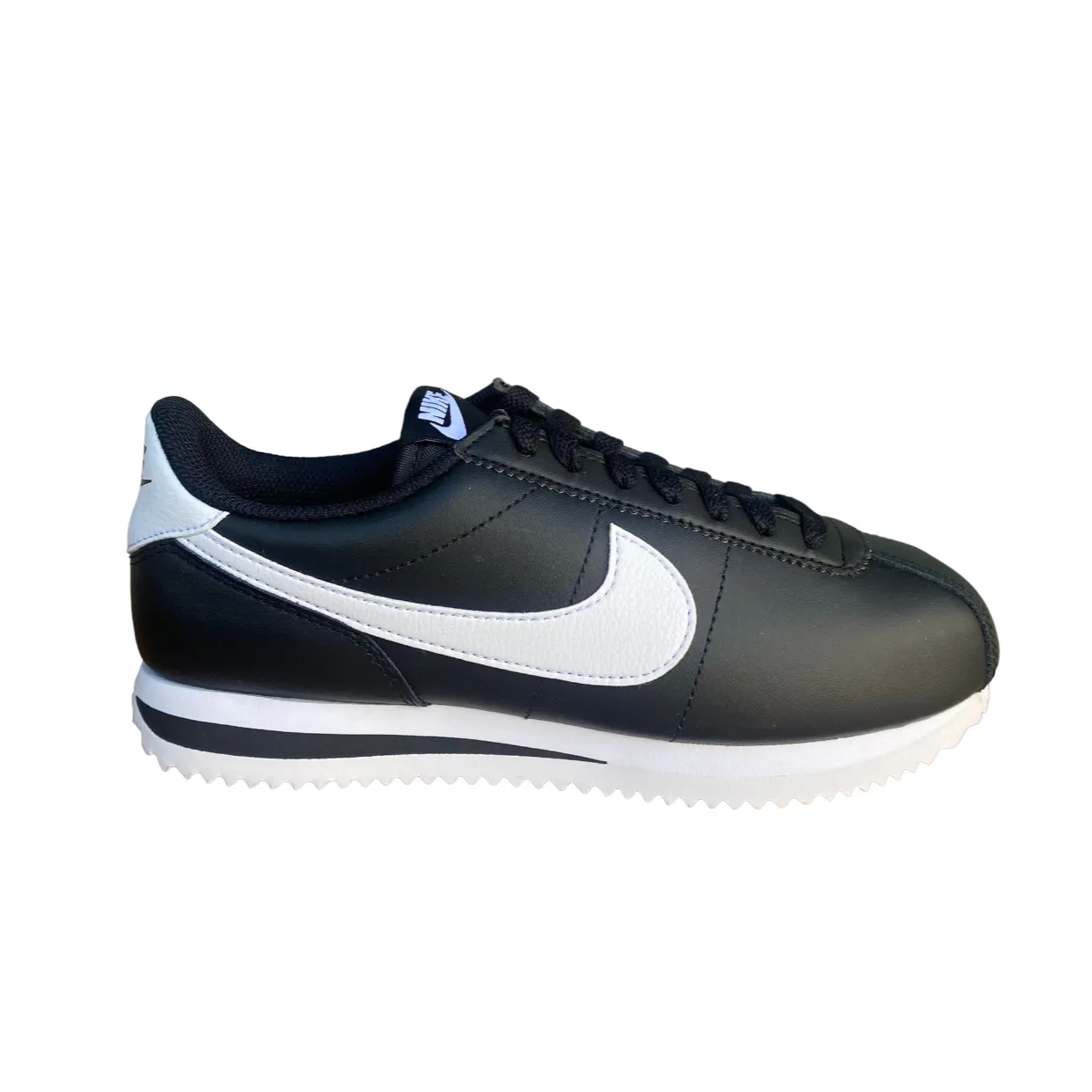 Nike scarpa sneakers da donna Cortez DN1791-001 nero bianco Cushioned Landing Zone Neutral Pronation Support