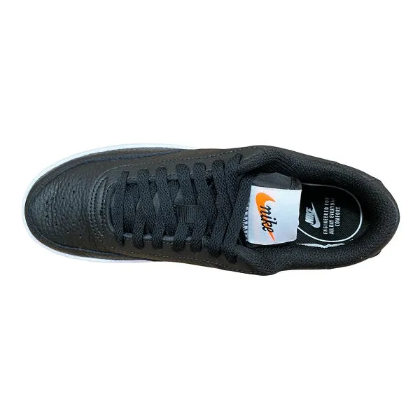 Heel Lockdown Tech Nike scarpa sneakers da donna Court Vintage Premium CW1067 002 nero bianco arancione