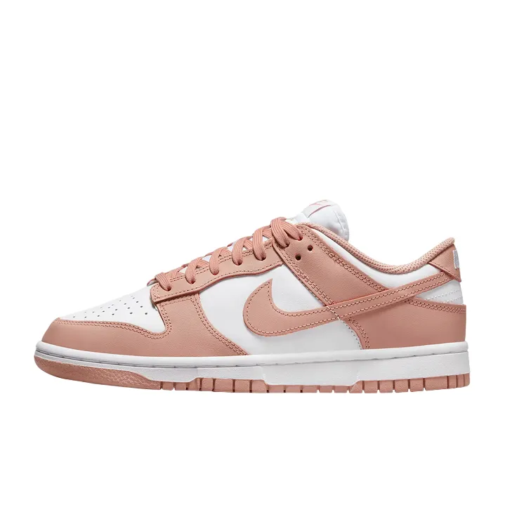 sports lover Sunny running comfort Nike scarpa sneakers da donna Dunk Low DD1503-118 bianco-rosa chiaro