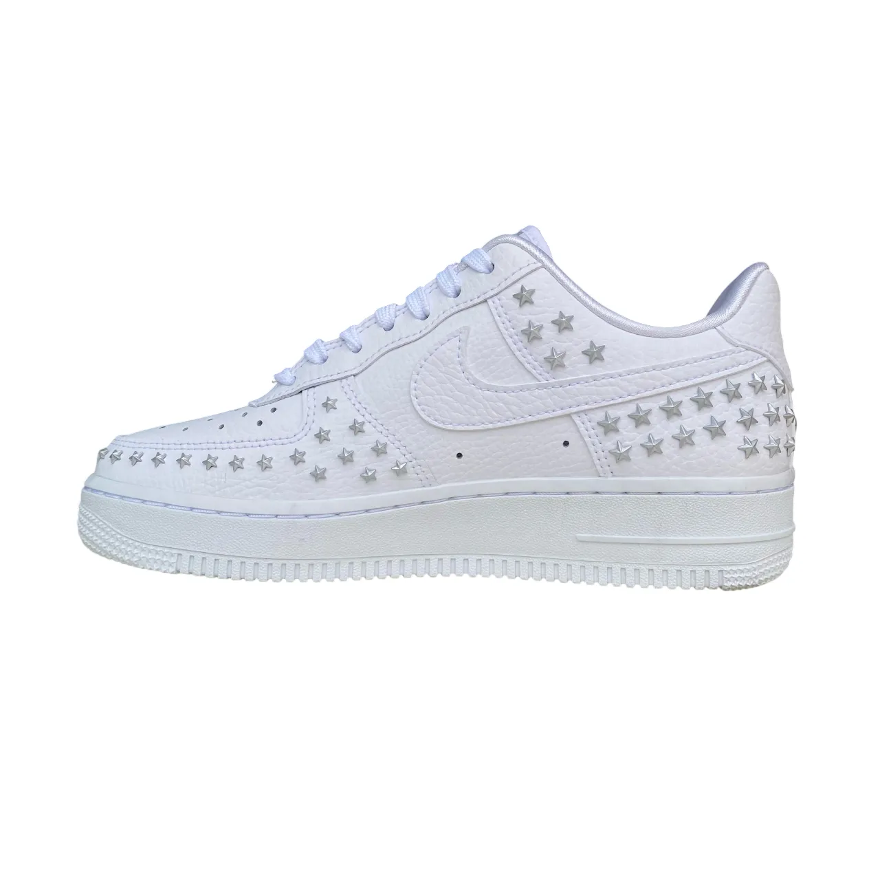 Padded collar Nike scarpa sneakers da donna Nike Air Force 1 '07 XX Studded AR0639-100 bianco