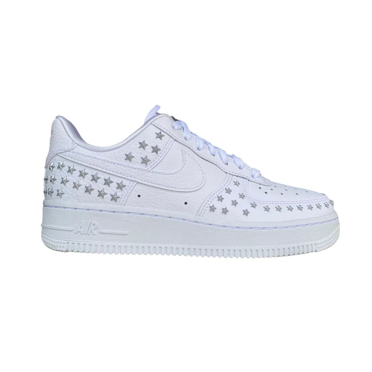 padded - collar shoes Nike scarpa sneakers da donna Nike Air Force 1 '07 XX Studded AR0639-100 bianco