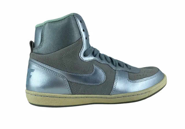 Sock Like Cuff Nike scarpa sneakers da donna Terminator Lite 599435 001 grigio-argento