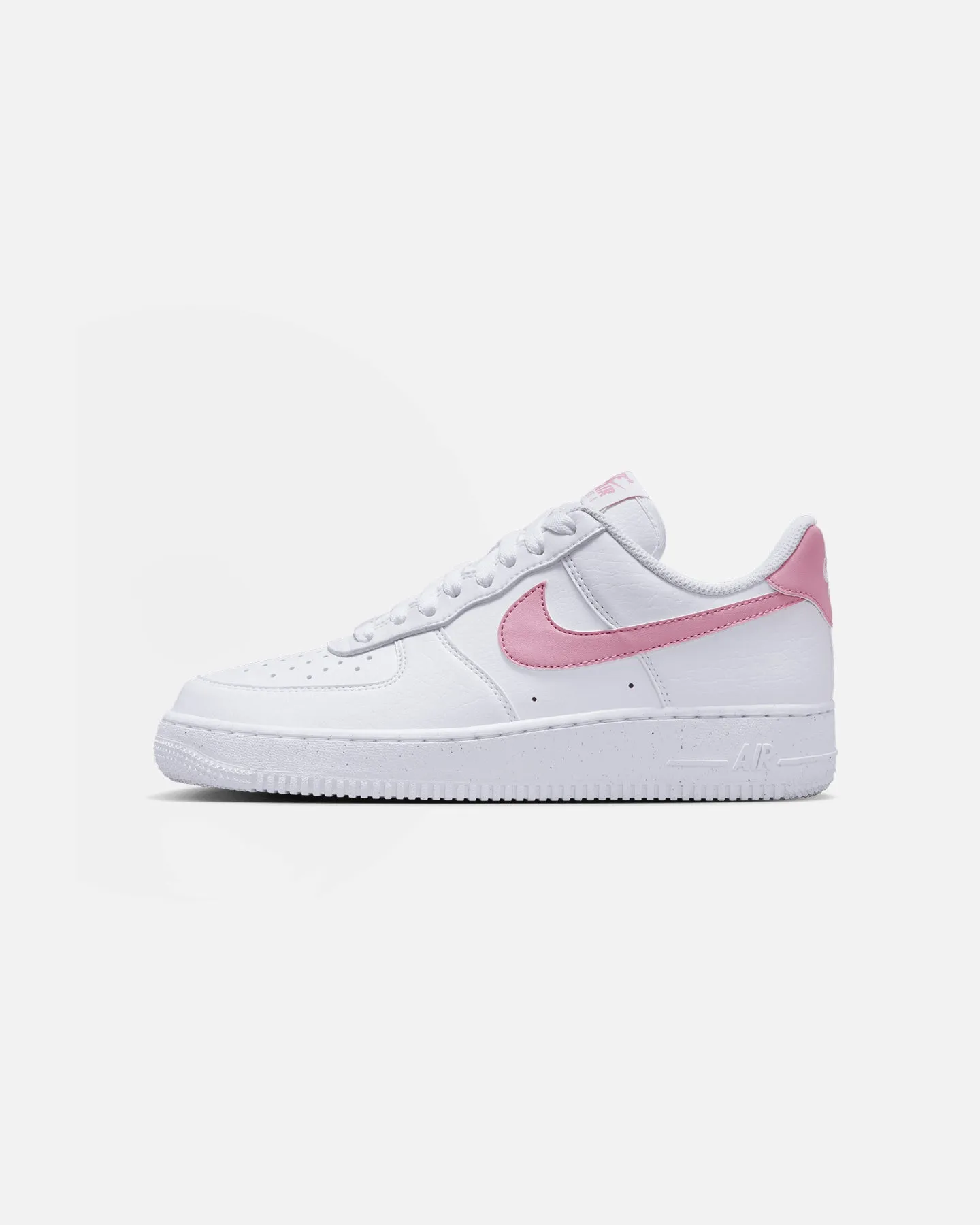 Nike Women's Air Force 1 '07 Next Nature White/Pink orthotic insole shoes