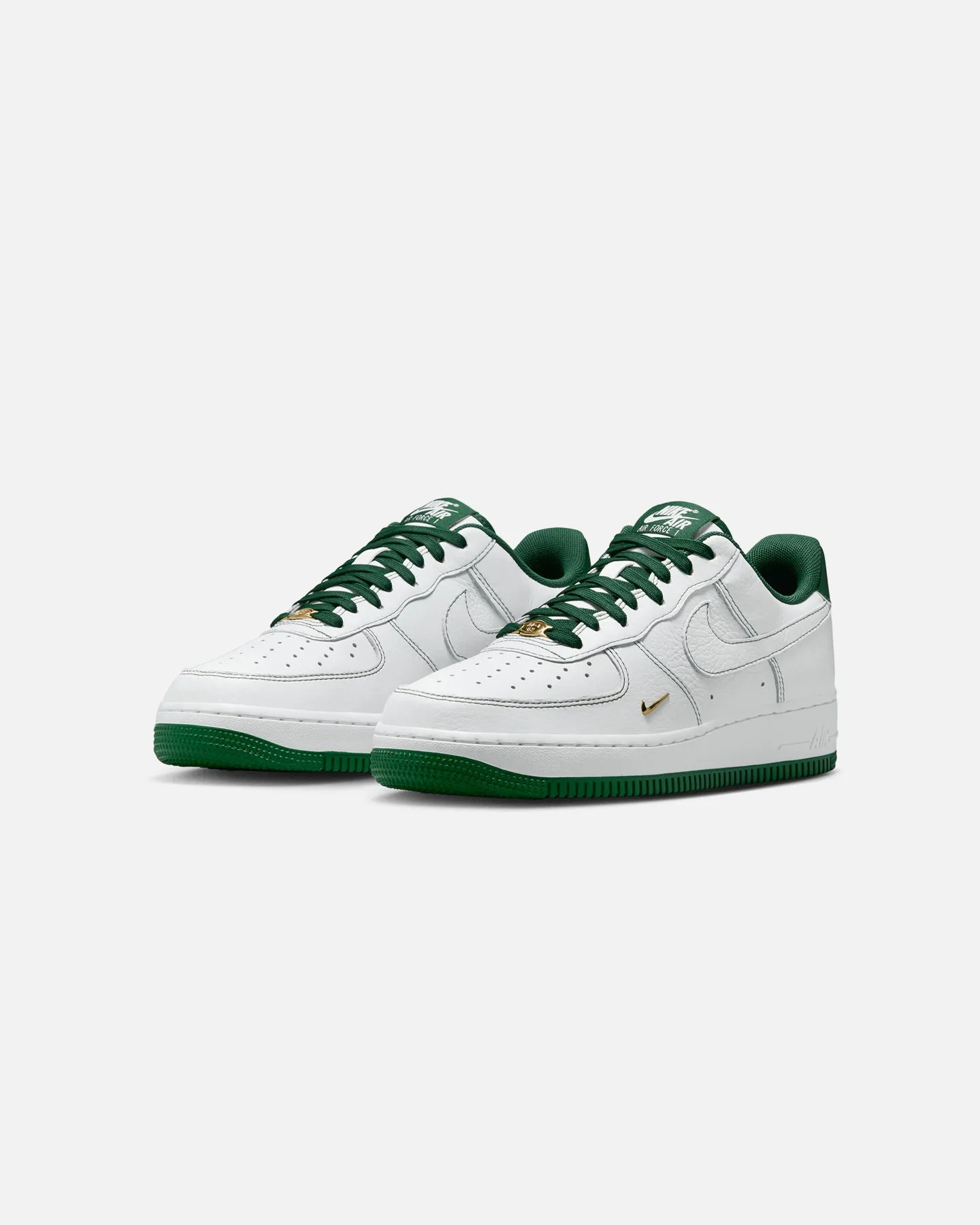 Nike Women's Air Force 1 '07 "Mini Jewel" White/Green Cushioned Midsole Support Zero Drop Running