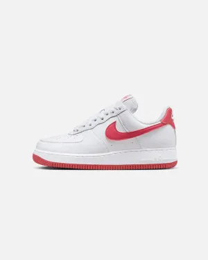 Nike Women's Air Force 1 '07 White/Aster Pink leather upper durability