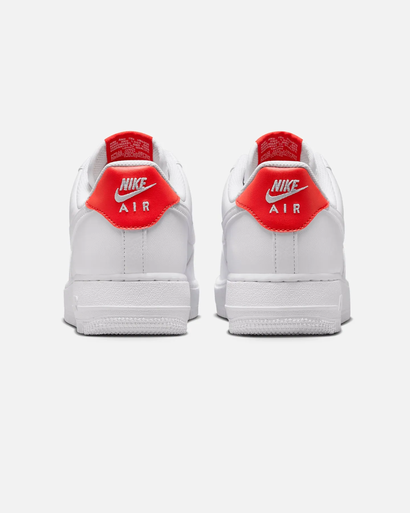 Nike Women's Air Force 1 '07 White/Pink tile - floor shoes Breathable Tongue Construction