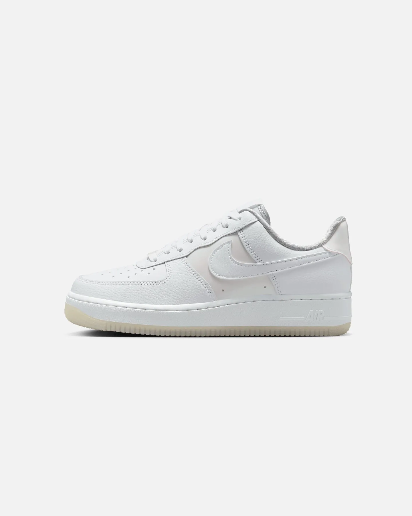 Nike Women's Air Force 1 '07 White/White running in morning