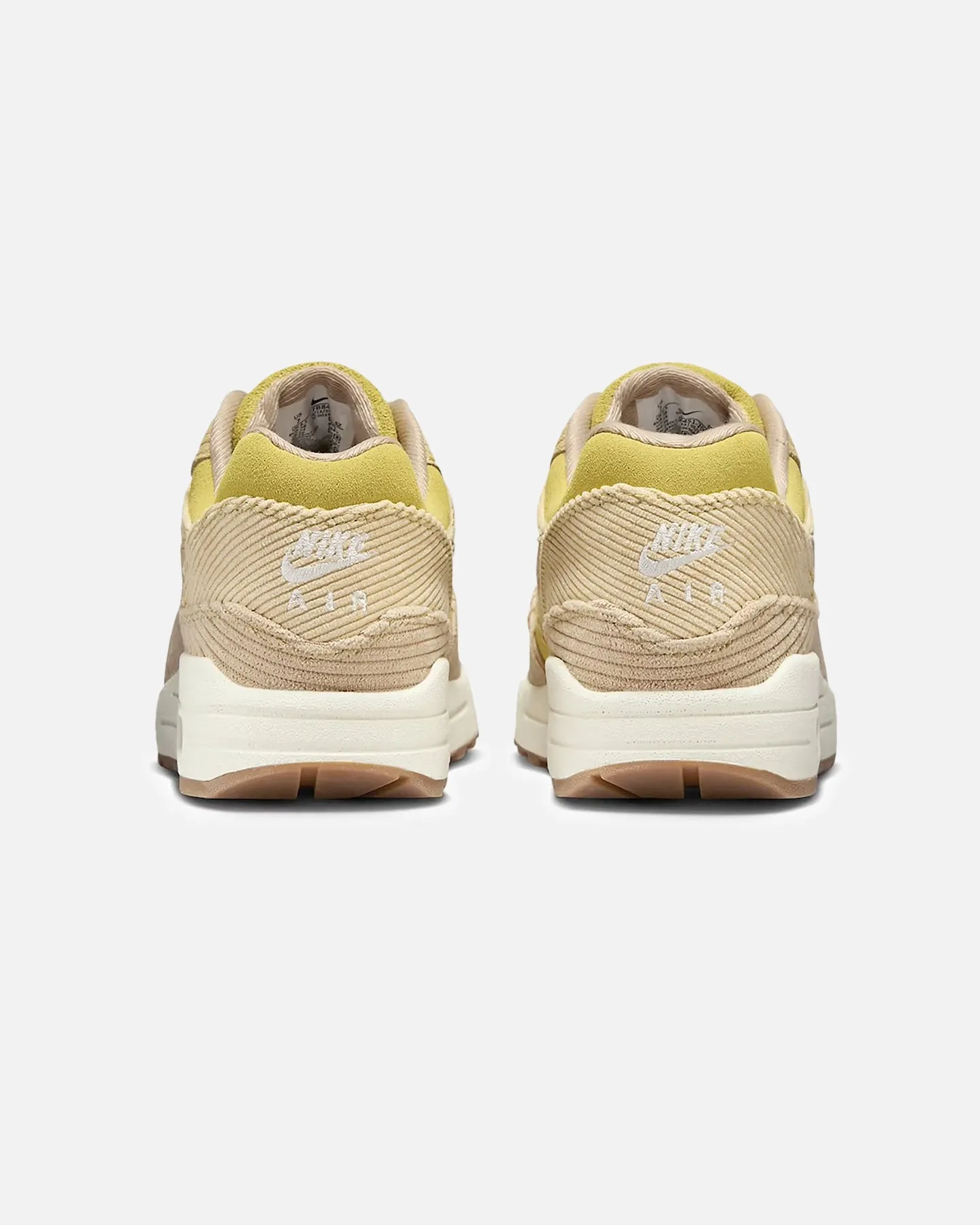 Nike Women's Air Max 1 '87 "CordAiroy" Buff Gold/Hemp dark colors