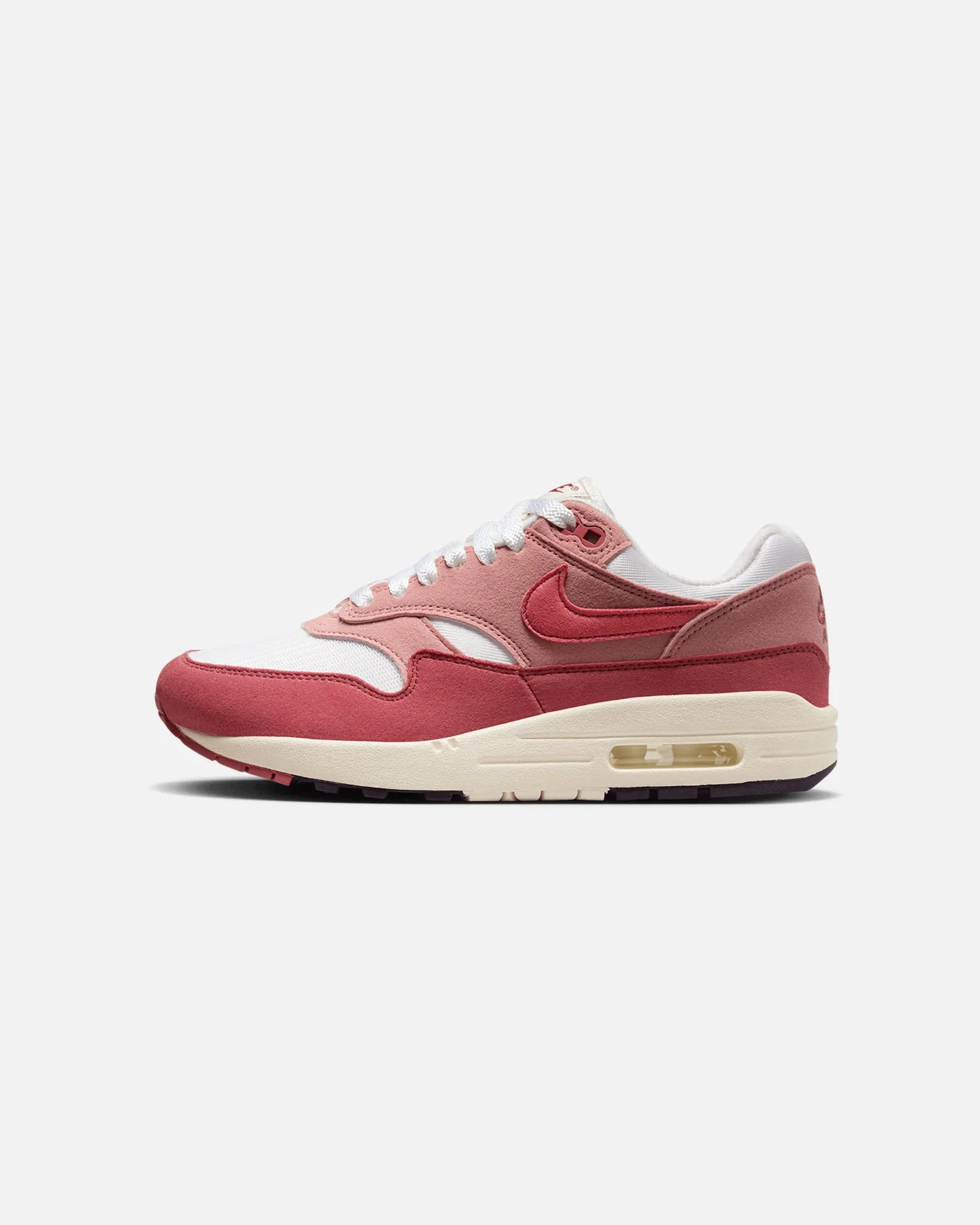 Nike Women's Air Max 1 '87 Sail/Cedar Red Form Control Supportive structure