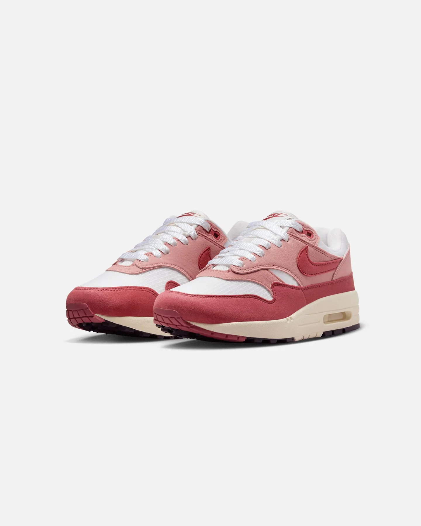 Nike Women's Air Max 1 '87 Sail/Cedar Red training running shoes Fast Steps