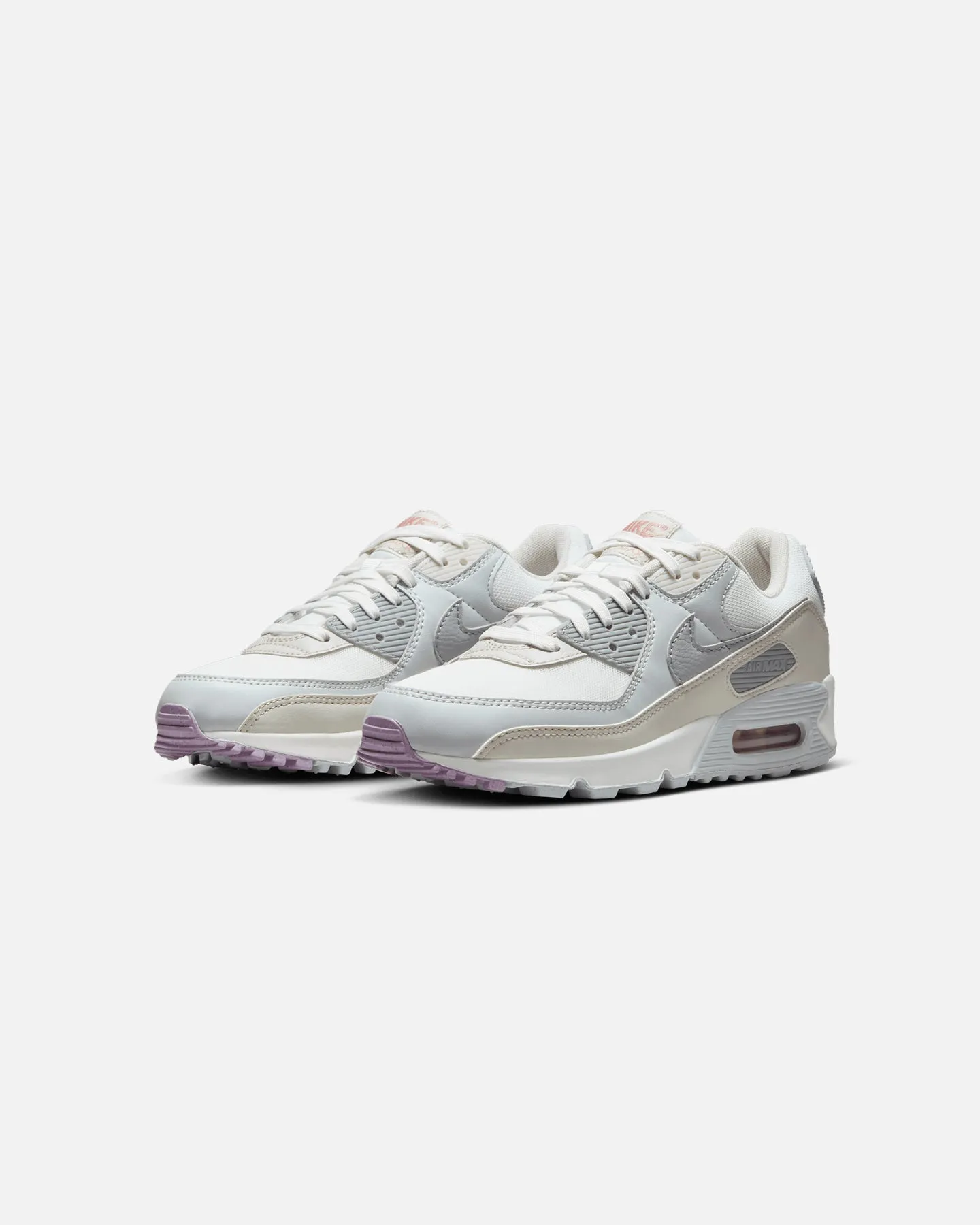 Nike Women's Air Max 90 Summit White/Wolf Grey cross - country running footwear