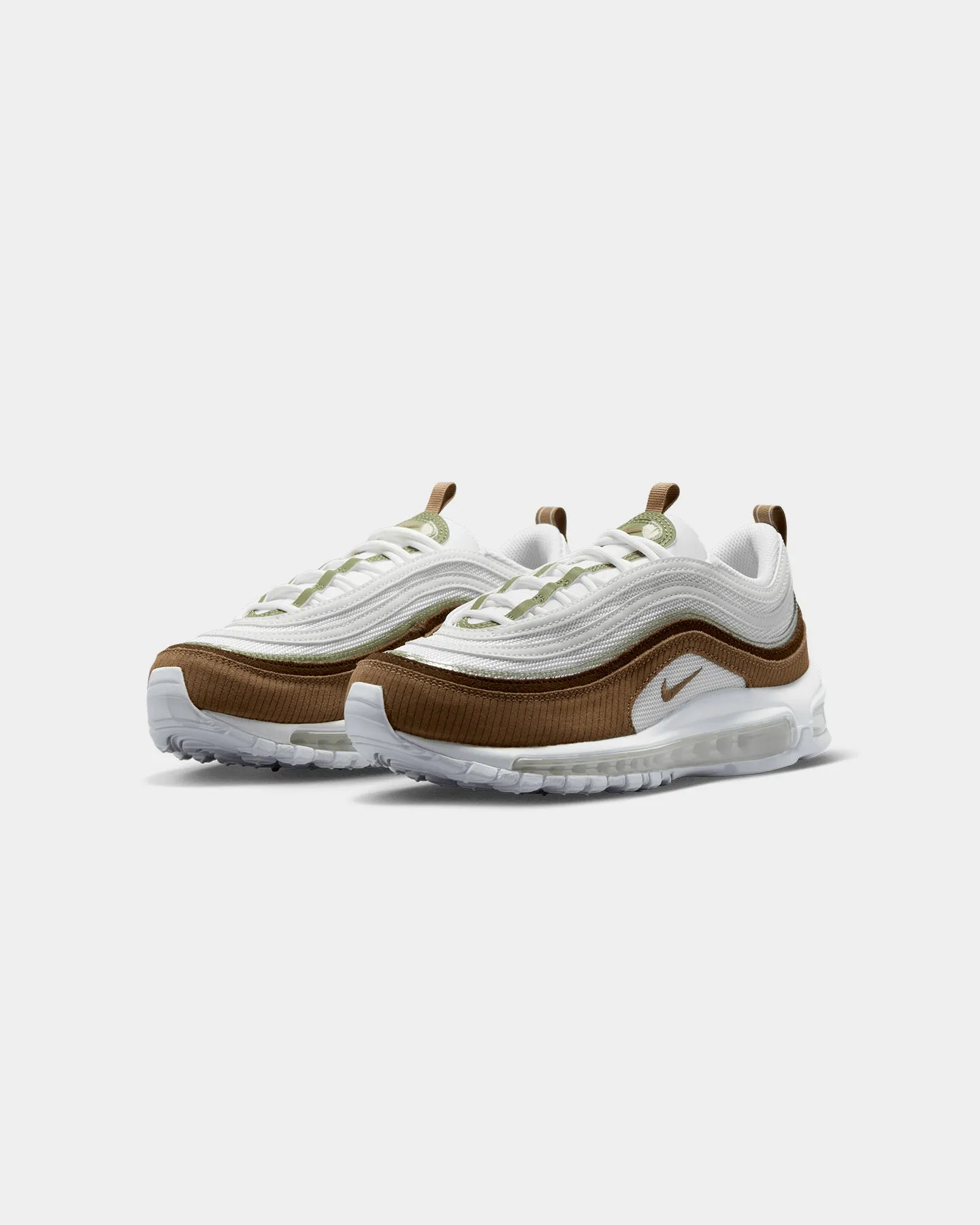 Collapsible Heel Flexibility - zones Nike Women's Air Max 97 SE Summit White/Brown