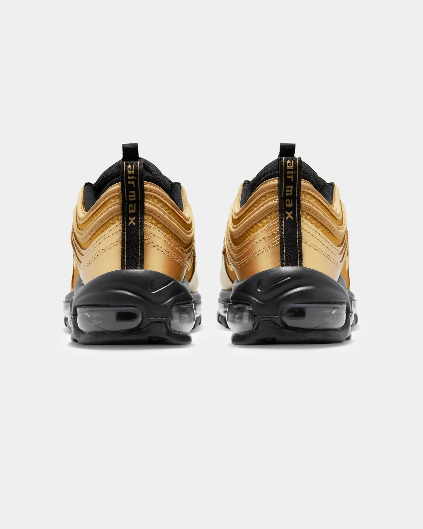 Nike Women's AIr Max 97 Wheat Gold/Wheat Gold-Black Canvas buckle - trimmed - design shoes