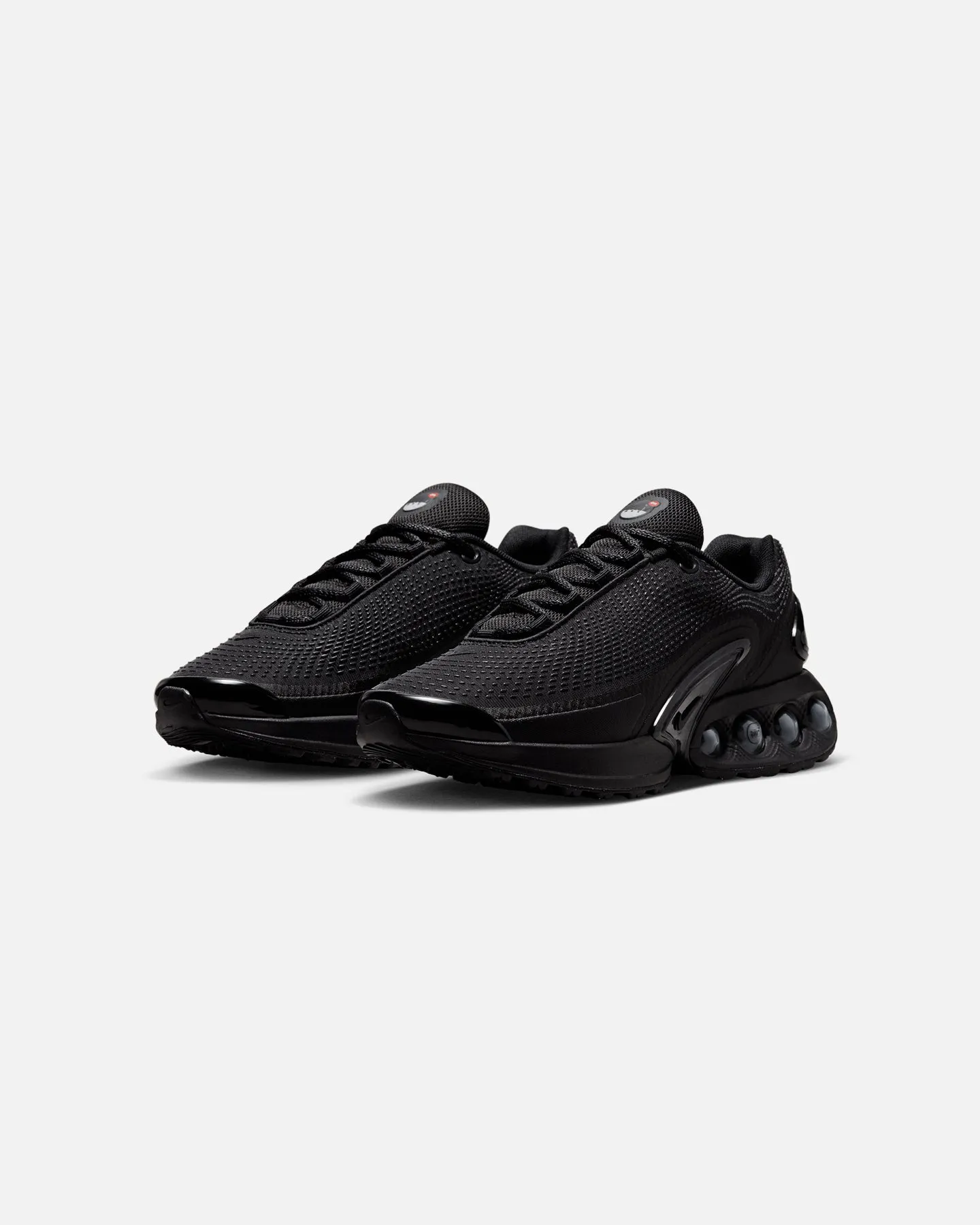 Nike Women's Air Max DN Black/Black anti - friction lining Breathable Perforated Panels