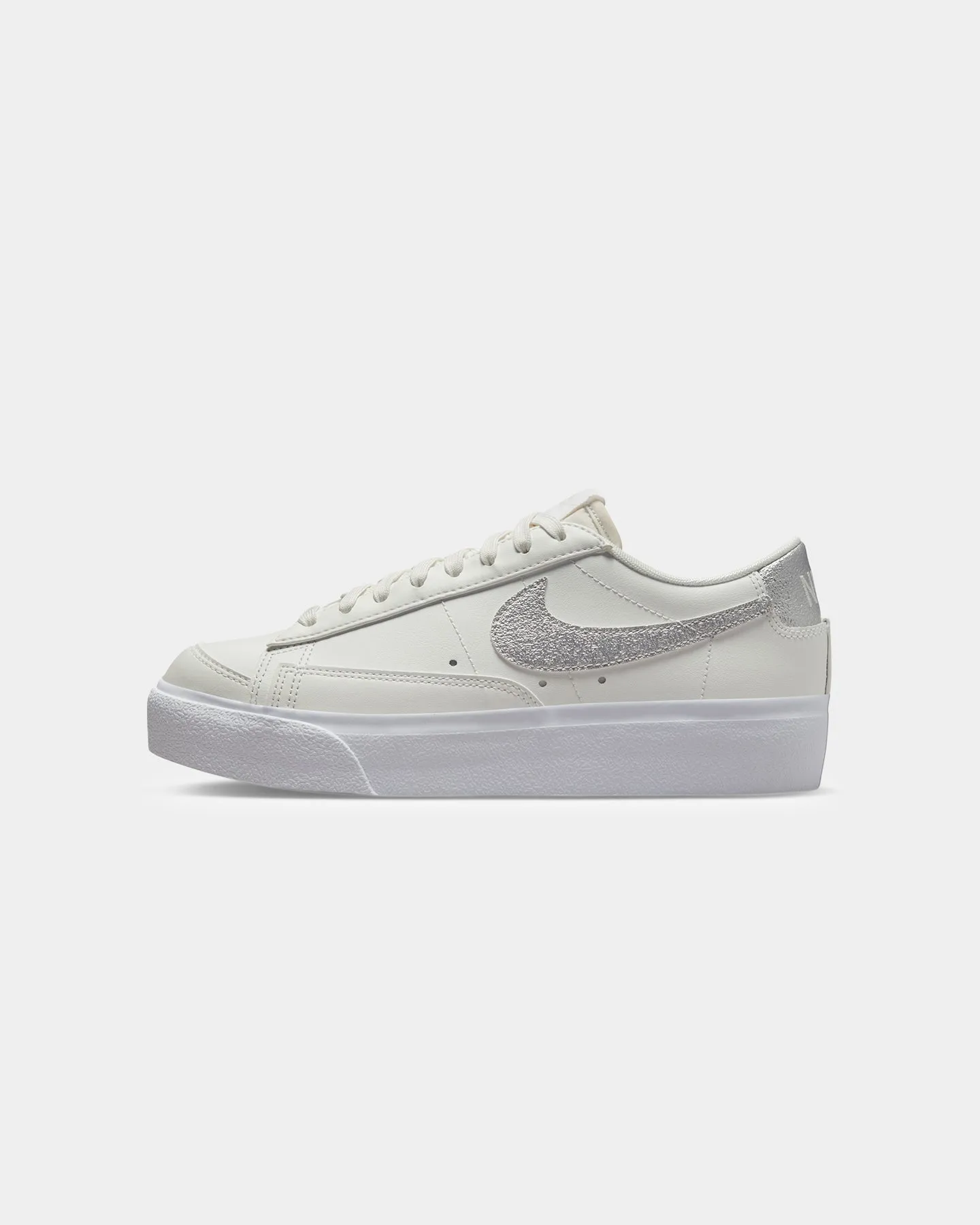 Anti   Odor Heat dissipation Nike Women's Blazer Low Platform Summit White/Metallic