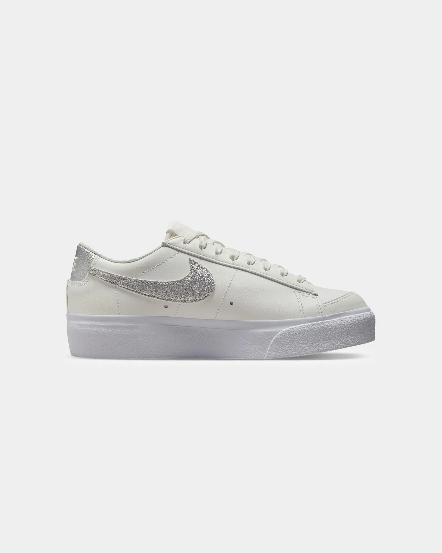 Nike Women's Blazer Low Platform Summit White/Metallic Weightless Support Frame